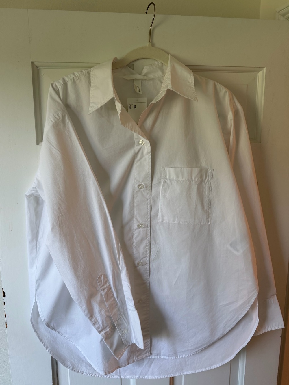 H&M White Women's Button-Down Shirt
